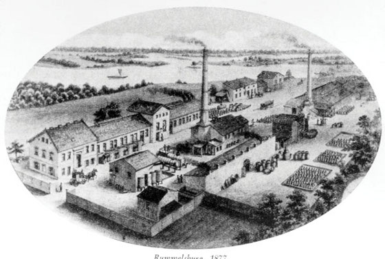Фабрика AGFA в 1877 году